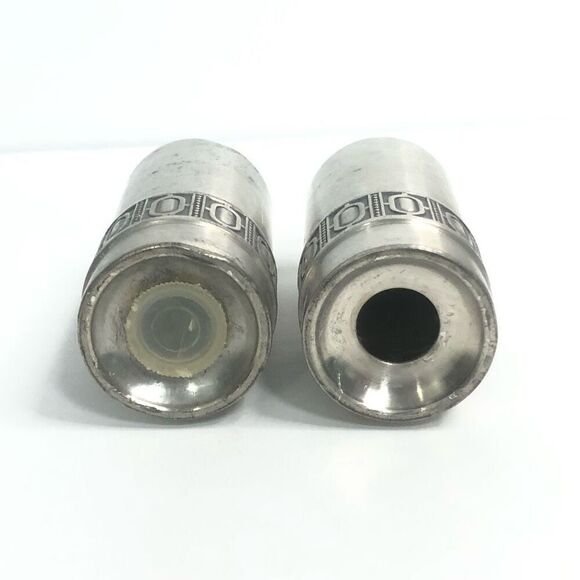 pewter selandia norway art deco design sugar salt and pepper shakers classic mod - Picture 4 of 15